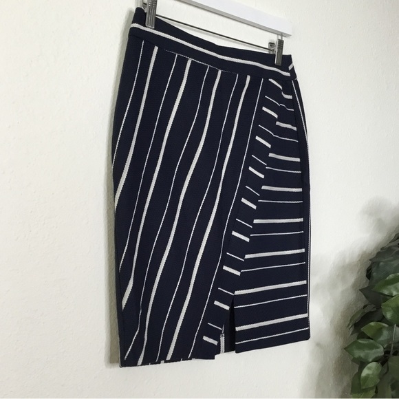 Loft Striped Pencil Skirt - Picture 2 of 7